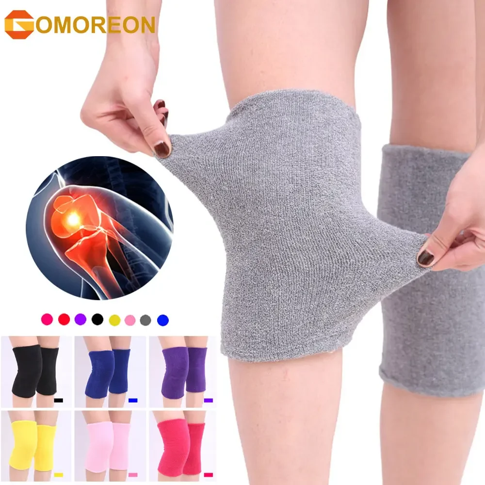 Elastic Towel Knee Pads Dance Protection Sports Fitness Unisex Winter Warm Thermal Knee Sleeves for Joint Pain Arthritis Relief