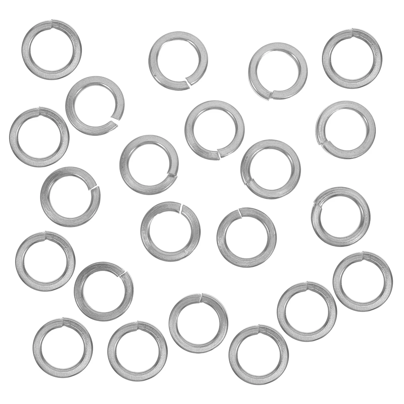 

100Pcs Stainless Steel Split Lock Washers Spring Lock Fasteners Anti-Loosening Vibration Proof for Bolts Nuts Screws Heavy Duty
