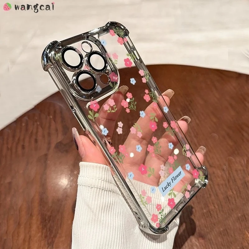 ل ممن لهم رينو 14 13F 13 12 12F 11 11F 10 9 برو 8T 8Z 8 لايت برو زائد 5G 4G جراب هاتف لطيف تصفيح زهرة واضح لينة غطاء