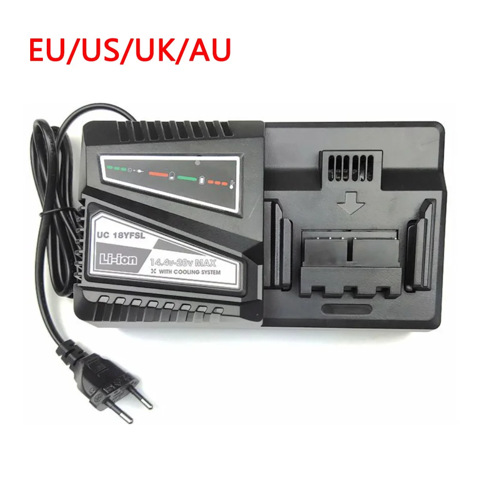 Lítio Carregador de Bateria para Hitachi 14.4v- 18 Uc18yfsl v Bateria Li-ion Bsl1815 Bsl1820 Bsl1825 Bsl1840 Bsl1850 Bsl1860 Uc18yksl