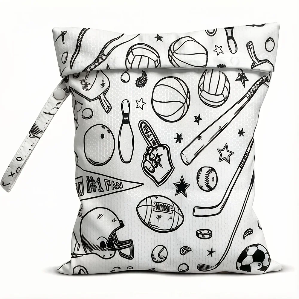Waterproof Dry Wet Separation Bag Fashion Beach Zipper Bag for Travel Swim Pool Yoga Sportswear Cosmetics Lingerie Storage