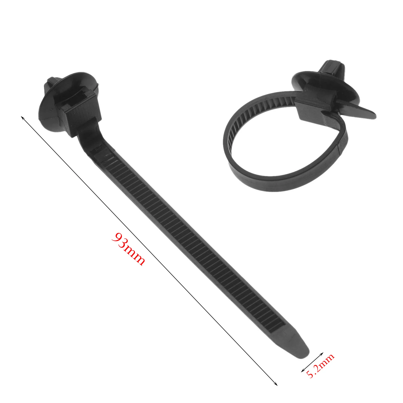 50PCS Fascette per cavi in nylon Fascette per cavi in bundle Fascette per cavi in nylon Fascette per cavi autobloccanti regolabili Cinghie Anello di fissaggio