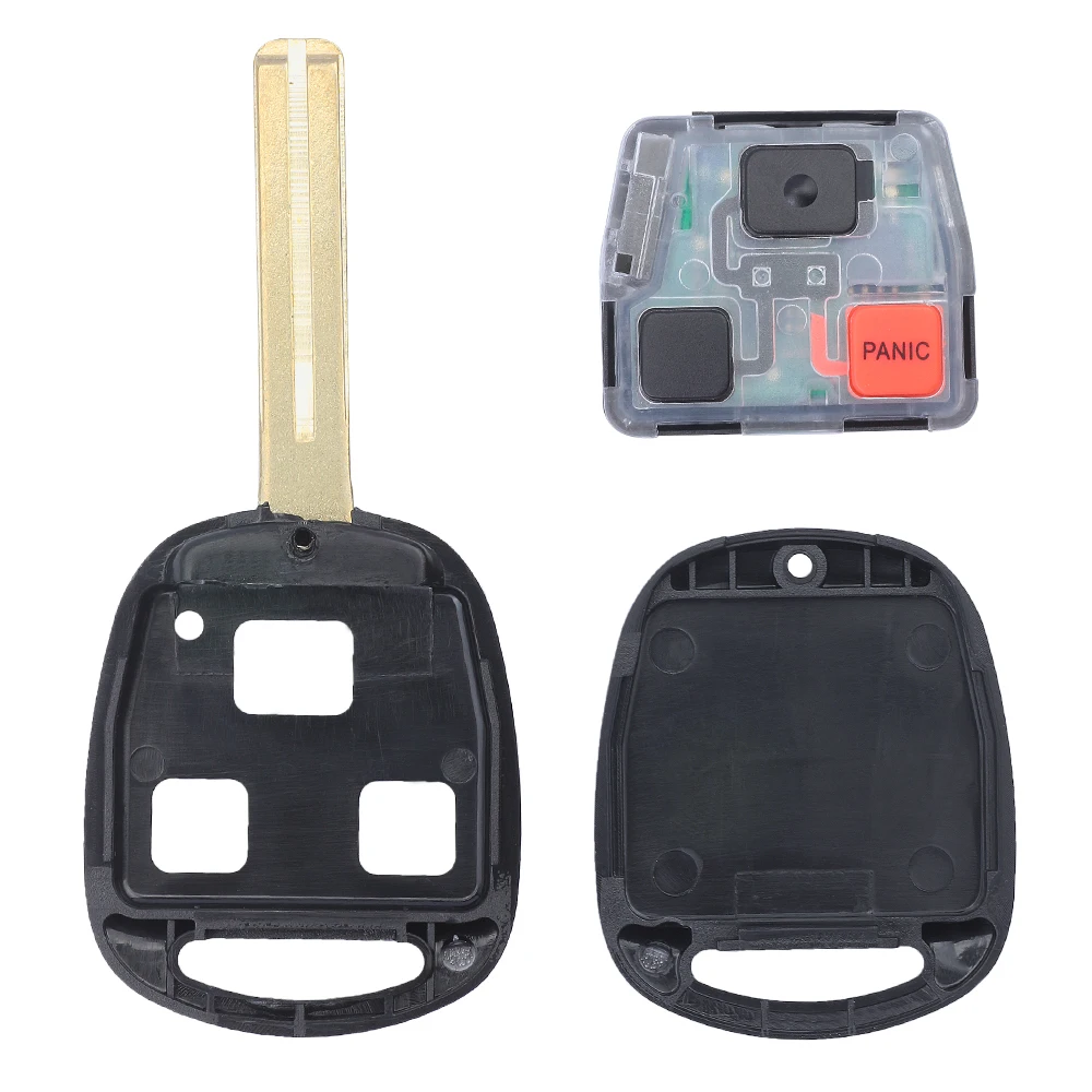 KEYECU for Lexus RX300 1999-2003 ES300 1999-2001 Replacement Remote Key Fob 3 Button N14TMTX-1 312MHz 4C Chip