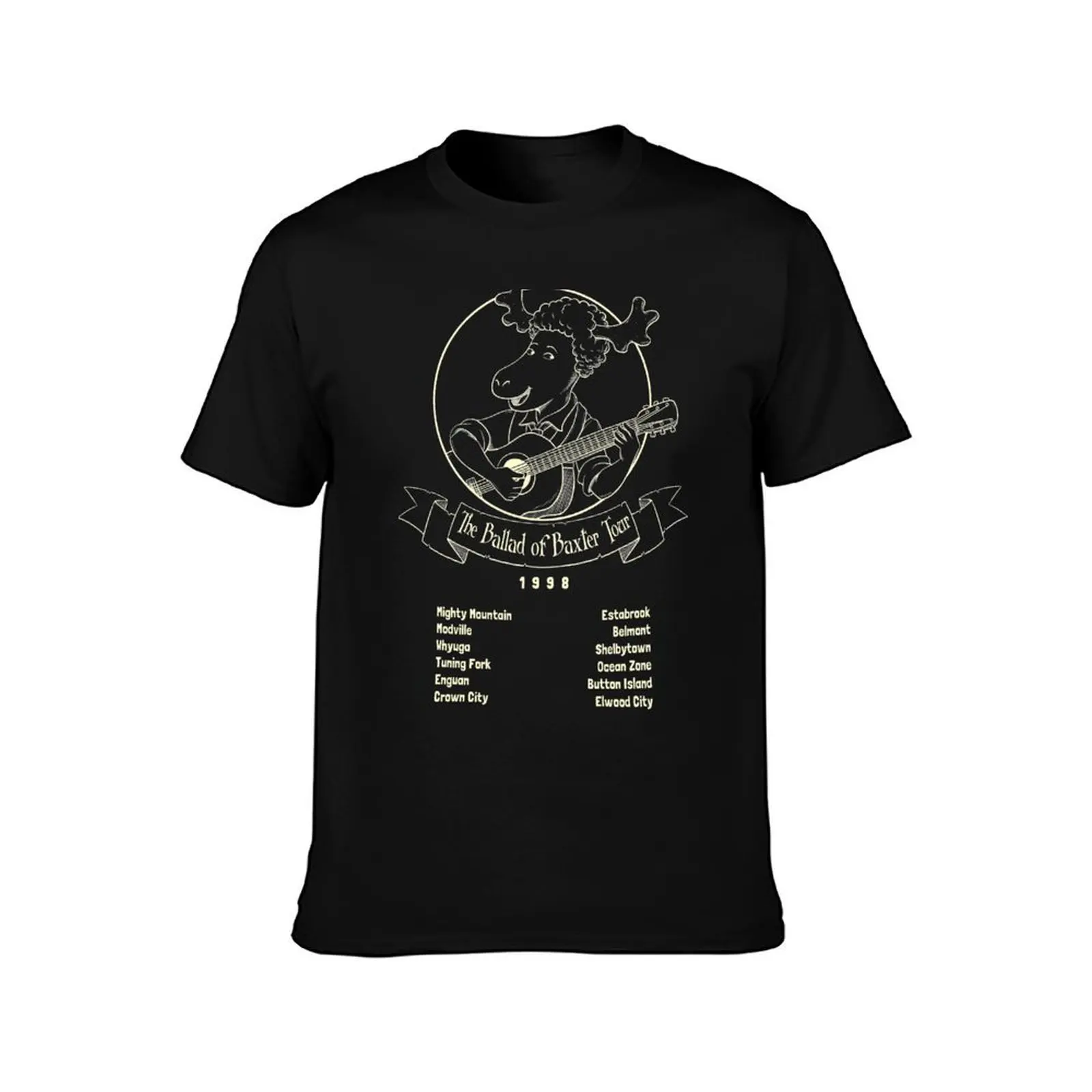 Ballad of Baxter Tour '98 - Light T-Shirt, Summer Casual Cotton Tee, Oversized Streetwear Tops, Vintage Graphic Print