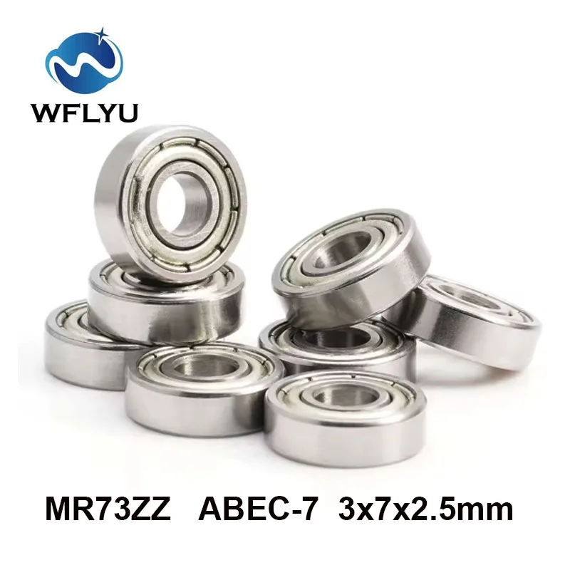 

WFLYU 10 шт. MR73ZZ 3X7X2,5 мм миниатюрный подшипник ABEC-7 шарикоподшипники 683ZZ/B 2,5 мм MR73 ZZ MR73-2RS