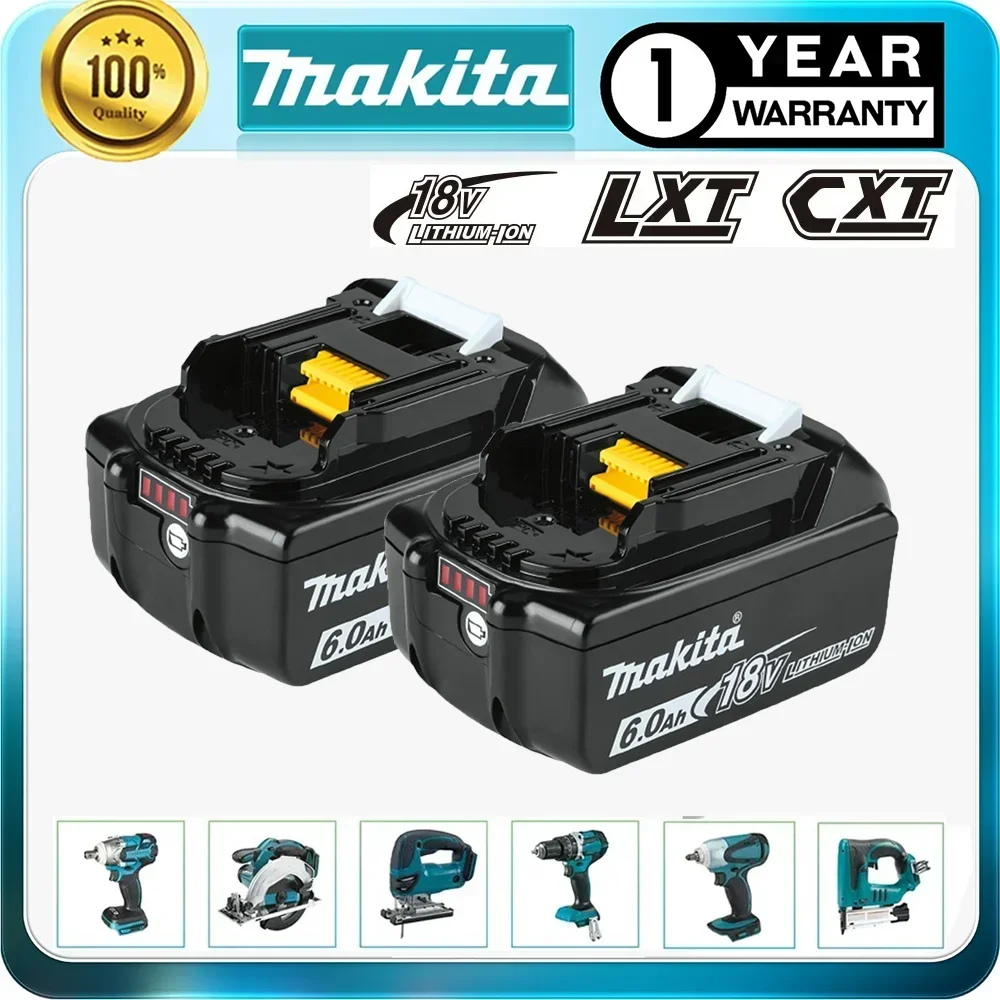 

Original makita Battery BL1860 BL1850B BL1850 BL1840 BL1830 screwdriver battery & charger 18v Replacement Power Tool Batteries