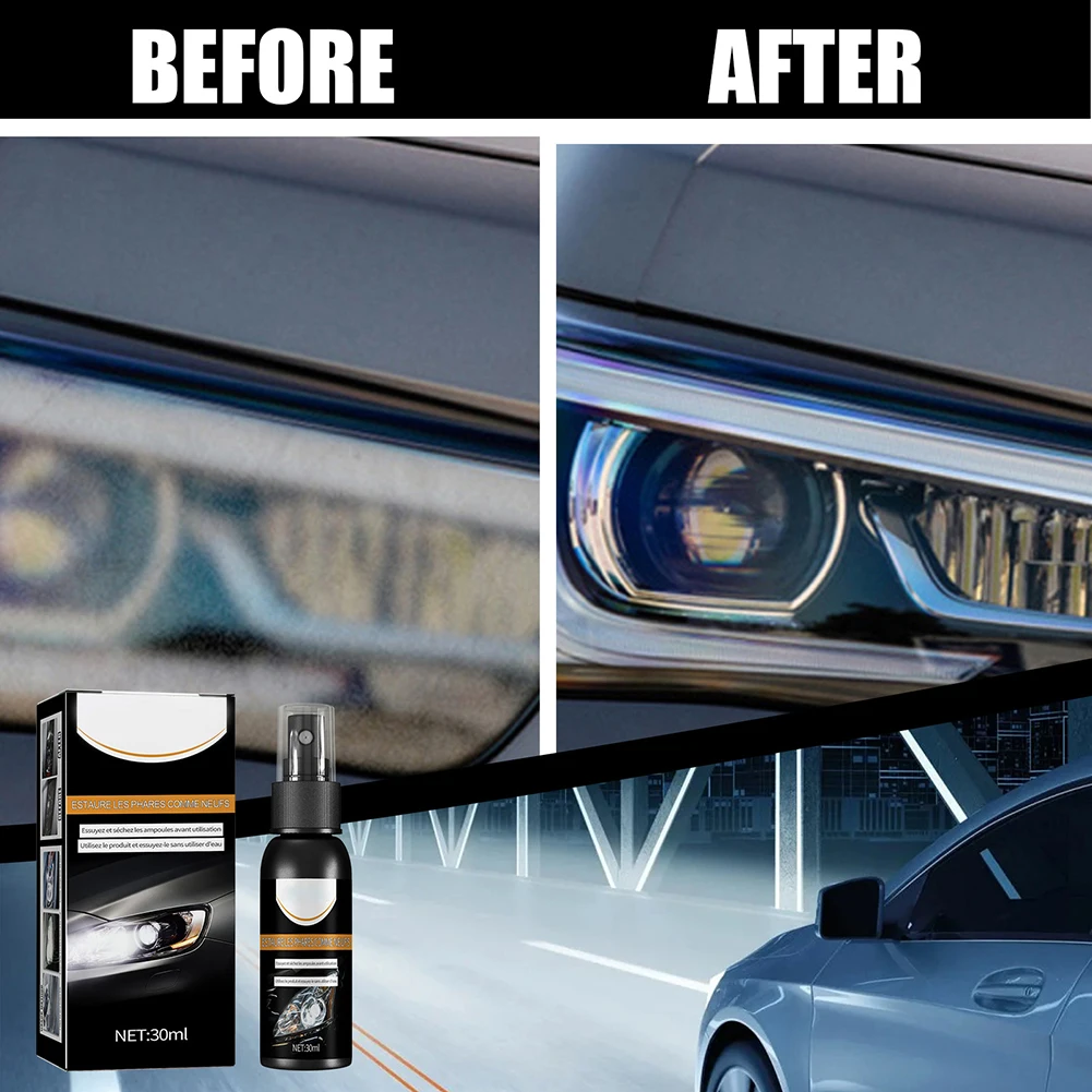 50ml Car Headlights Repair Polish Fluid Liquid Scratch Lamp Renovation Kit Anti-Scratch Repair Car Care Auto Accessories