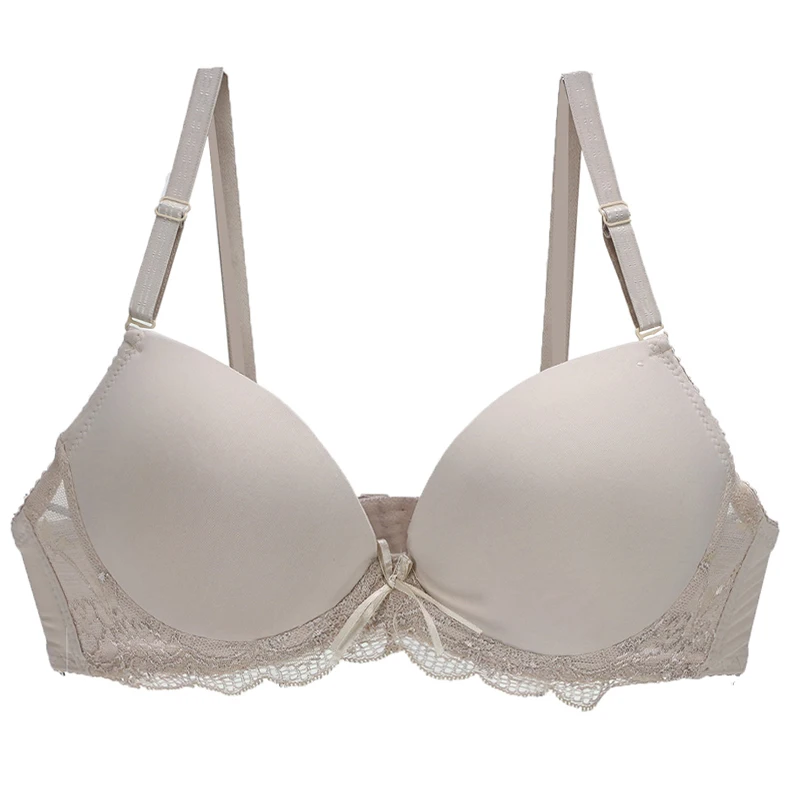 2022 New Plus Size Lace Bras For Women Sexy Lingerie Super Push Up Brassiere Young Girl Deep V BCDE Cup Underwear Bralette