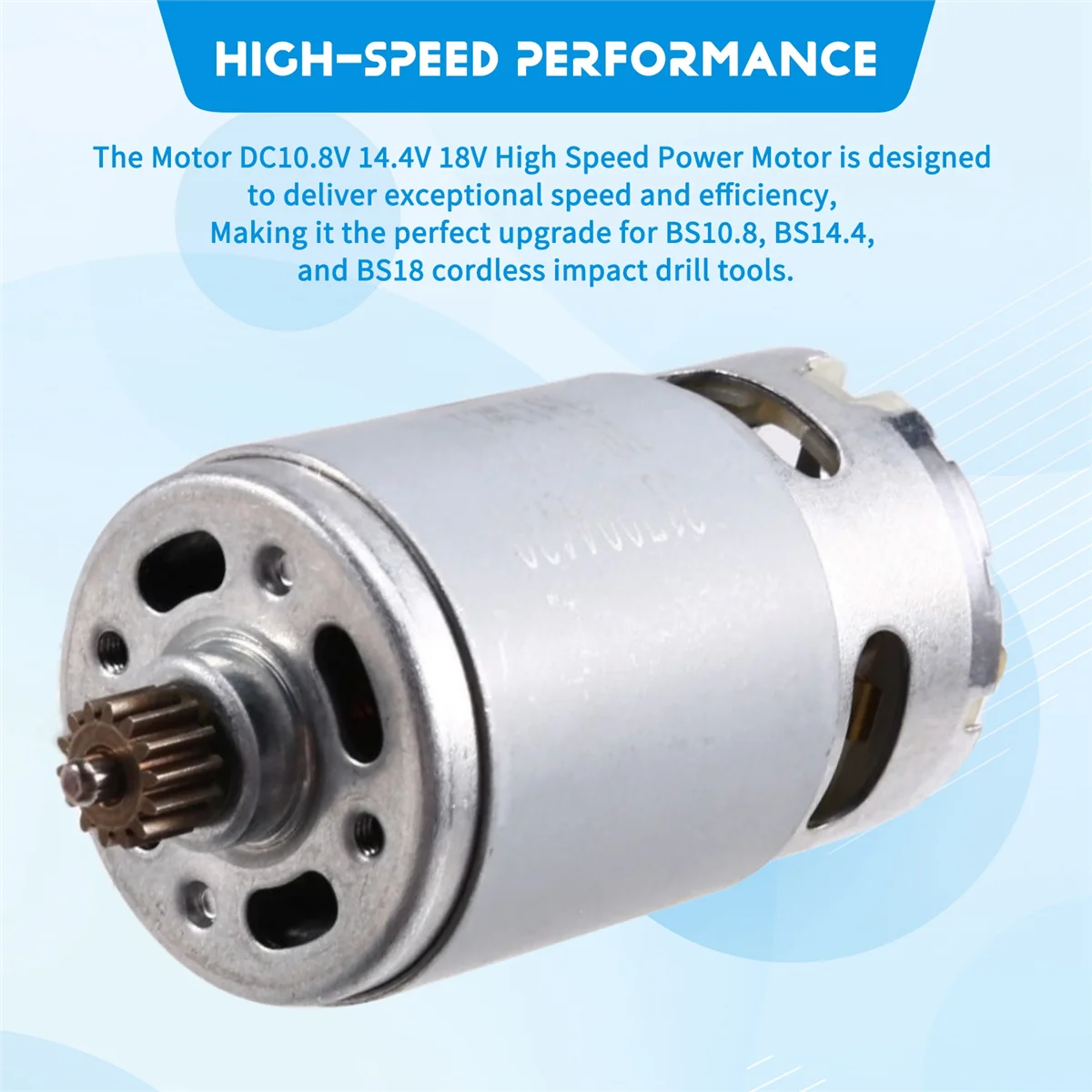 BAAQ 317004430 Motor DC10.8V 14.4V 18V High Speed Power Motor for BS10.8 BS14.4 BS18 Cordless Impact Drill Tool