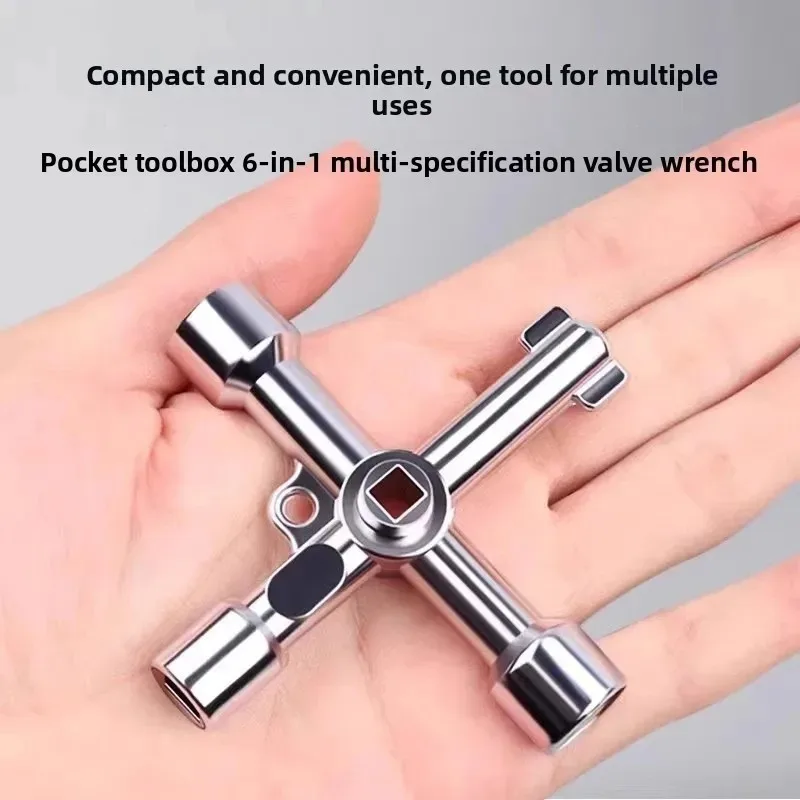 Combination Cross Portable Silver Multifunctional Hand Screwdriver DIY Socket Screwdriver Head