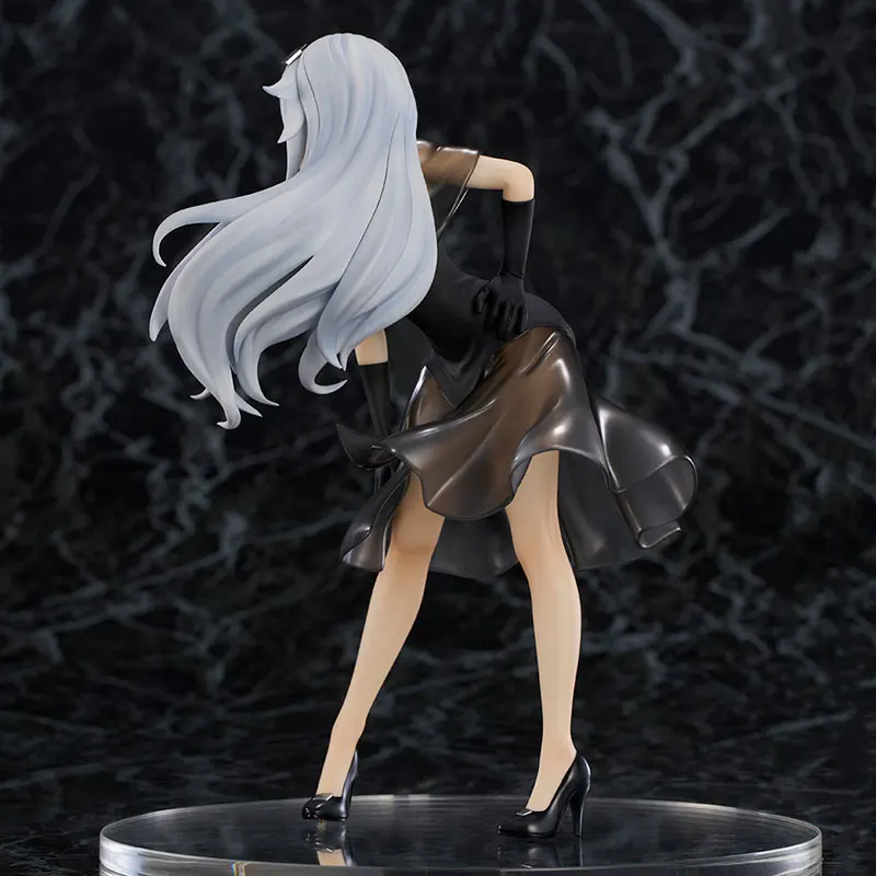 Hyperdimension Neptunia：The Animation Noire black Heart black dress 100% Original genuine PVC Action Figure Anime Figure Model