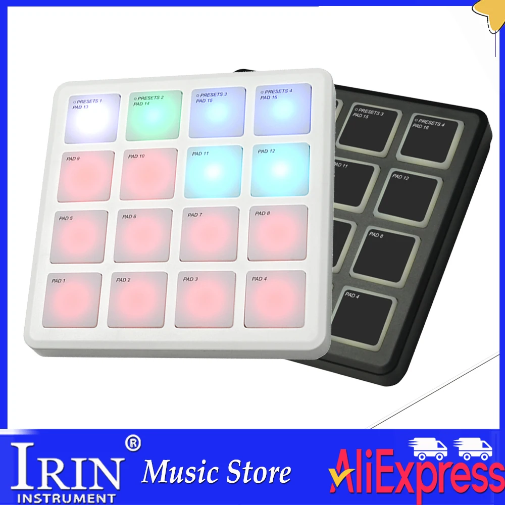 M-VAVE SMC PAD Pocket Pad Wireless MIDI Controller 16 Pads Ideal for Percussion Keyboard Accessories with USB-C Interface