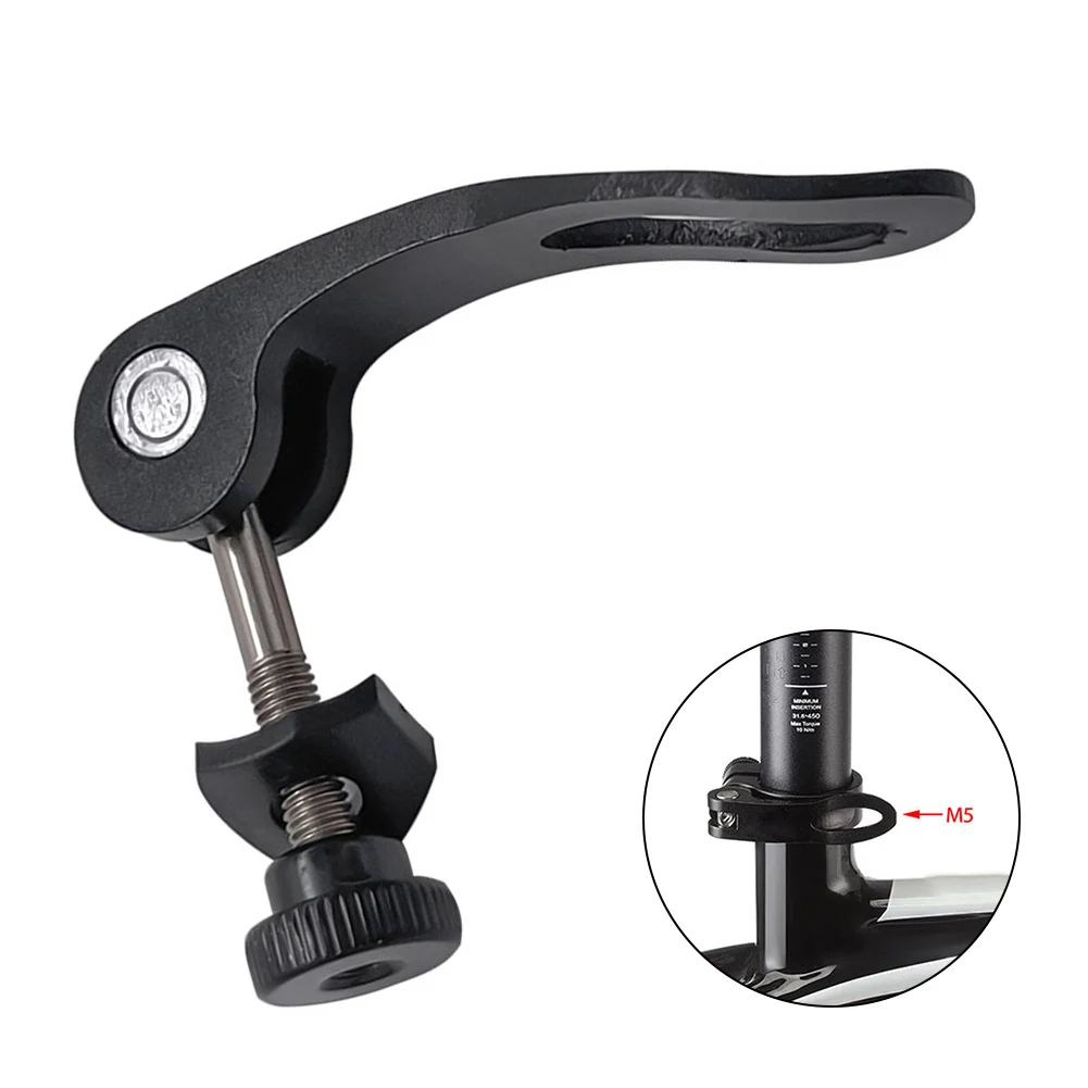 

M5x45mm Mountain Bike Seat Post Quick-Release Screw Tube Clamp Lightweight Adjustable Seat Height Aluminum Bicycle Parts Tools