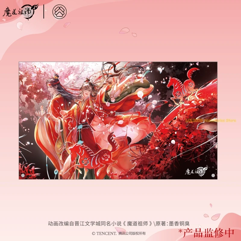 Animacja Mo Dao Zu Shi MDZS Noworoczna Seria Czerwony Koń Plakat Pocztówka Odznaka Dekoracyjna Akrylowa Malowanka Karty Anime