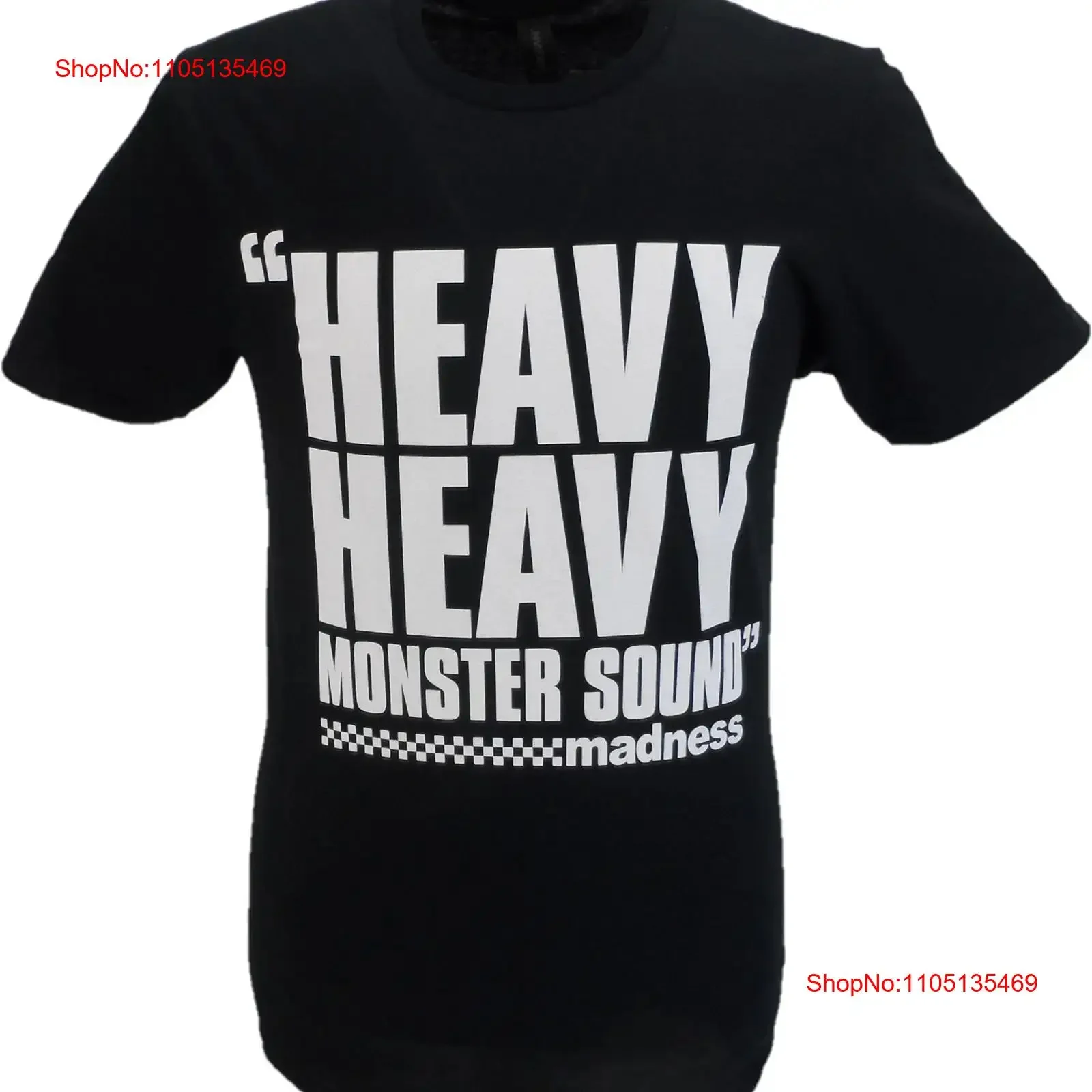 

Мужская черная официальная футболка Madness Heavy Monster Sound, винтажная стираная уличная одежда с графикой, мужская дизайнерская одежда унисекс, модная одежда