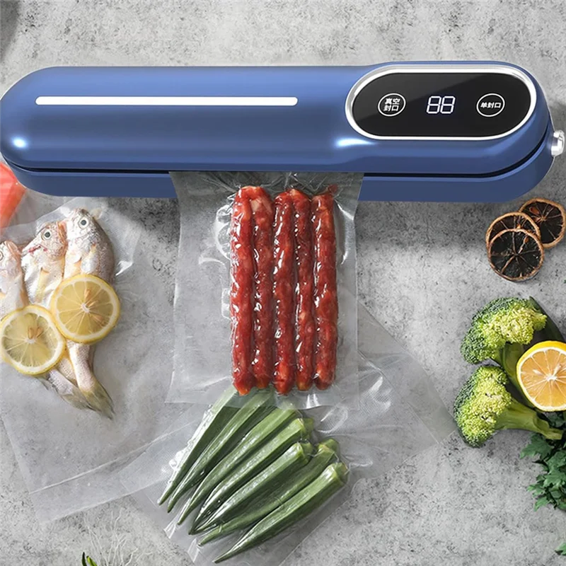 ماكينة سد الفراغ EAS تعمل باللمس ماكينة غلق أكياس الطعام الأوتوماتيكية مع نظام فراغ خارجي أوضاع جافة ورطبة وجديدة