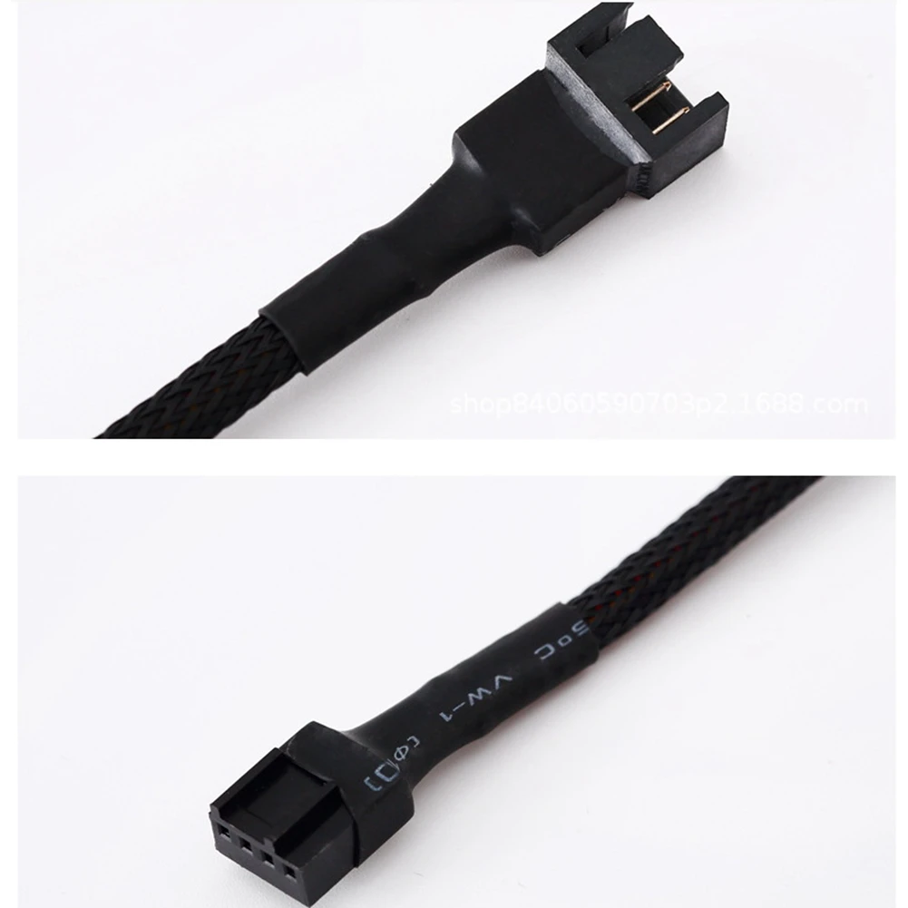 

10 Pieces of Computer Adapter Cable Cpu Fan Cable 4Pin One-To-One Motherboard Fan Extension Cable Radiator 27cm jasmine