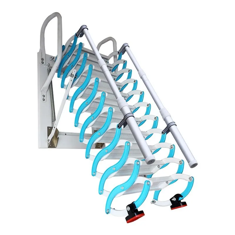 Platform duplex compartment thickened wall  folding lifting small apartment extension ladder y