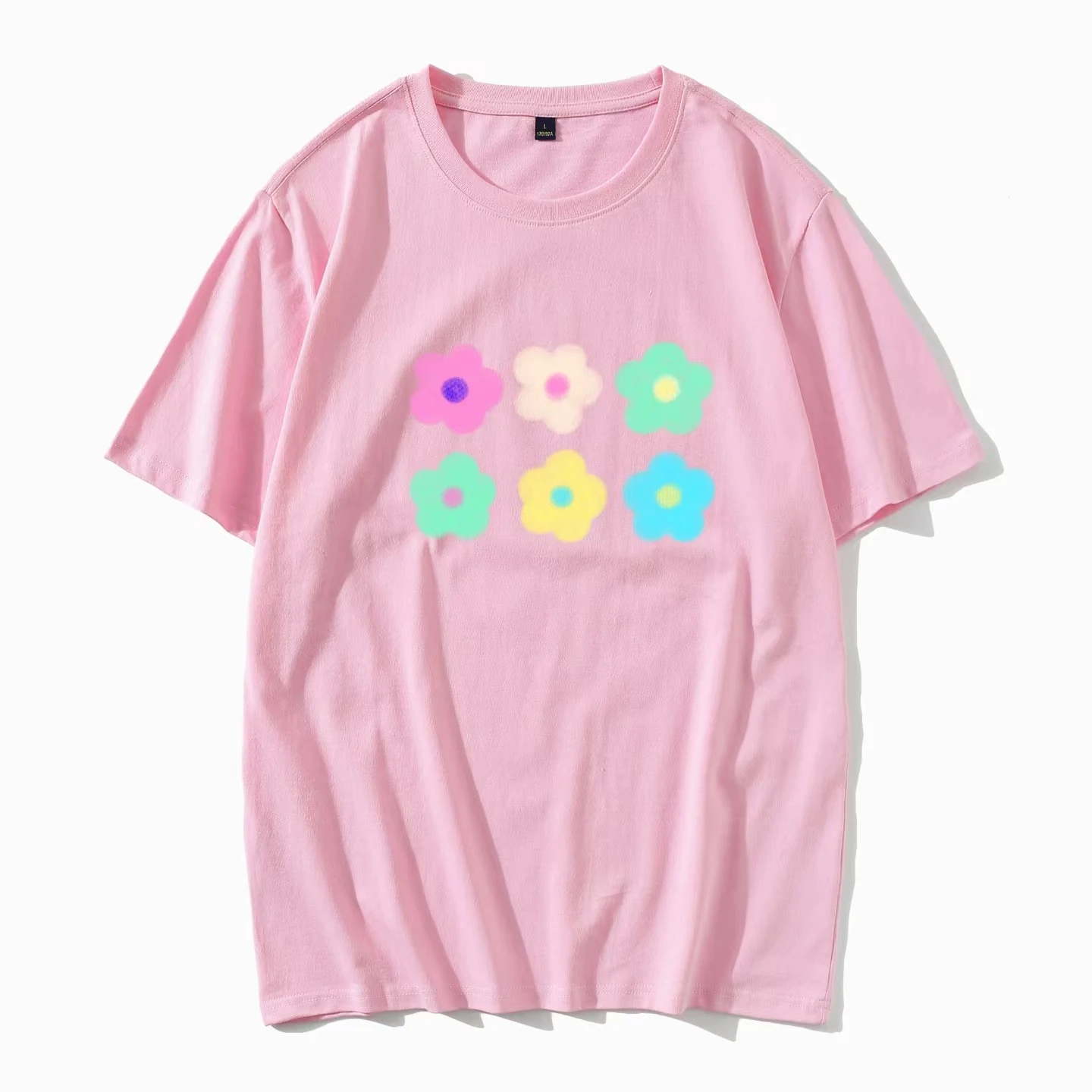 Original Design Floral Print Streetwear Style tops  oversized t shirt  women clothing  graphic t shirts tops tee