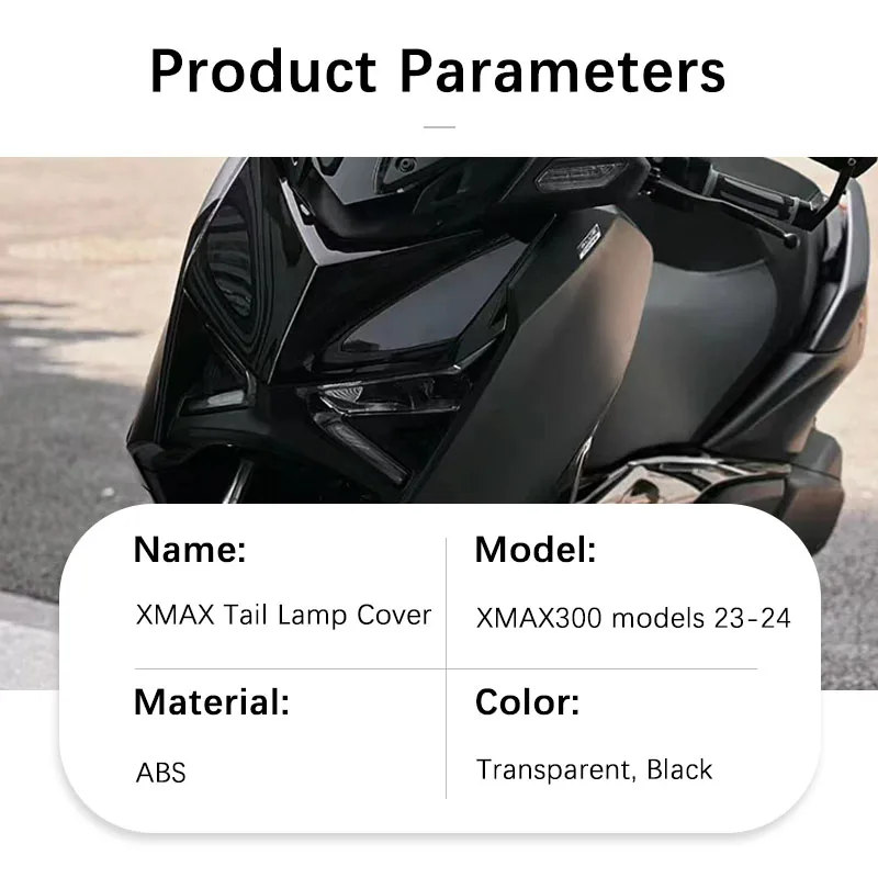 Motorcycle Accessories for Yamaha Xmax300 Xmax 300 X-MAX300 2023-2024 Modified Rear Brake Light Protective Cover ABS Housing Cap