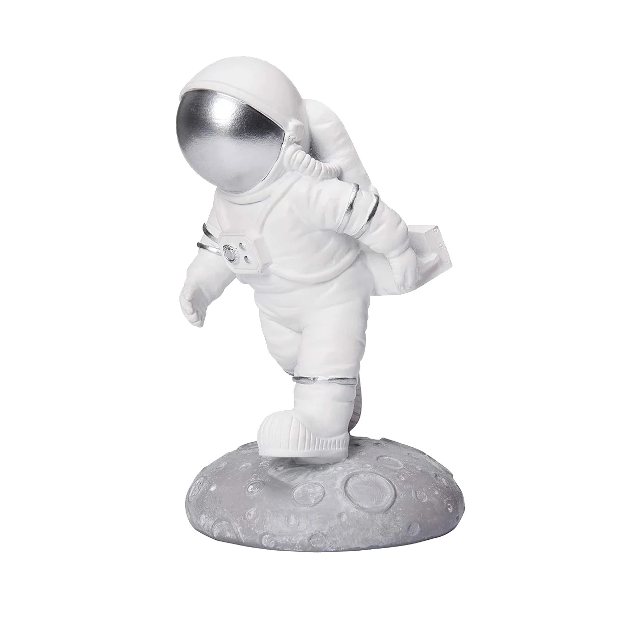 Astronaut Phone Holder, Resin Phone Stand Multifunctional Desktop for Kids Creative Figurine Astronaut Statues(A)