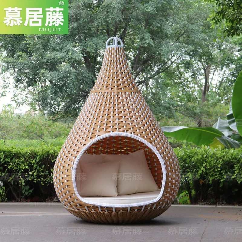 Swing Chair Outdoor Garden Awning Hammock Bubble Rotary Hanger Suspended Living Room Chairs Patio Furniture Rocking Terrace Home