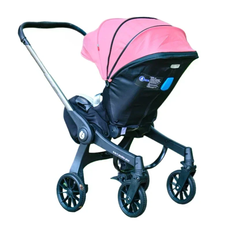 2025 새로운 4-in-One 다기능 신생아 유모차 경량 접이식 카시트 양방향 하이 뷰 베이비 유모차 베이비 캐리어