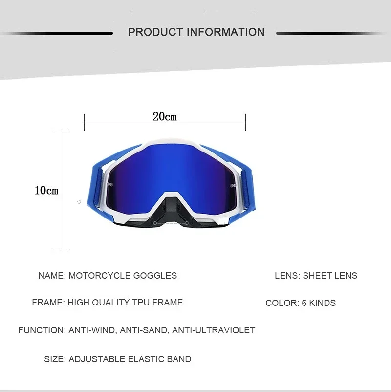 Motocross Sunglasses Motorcycle Glasses Cycling glasses Cycling Glasses Protective Night Vision Helmet Goggles Driver Driving