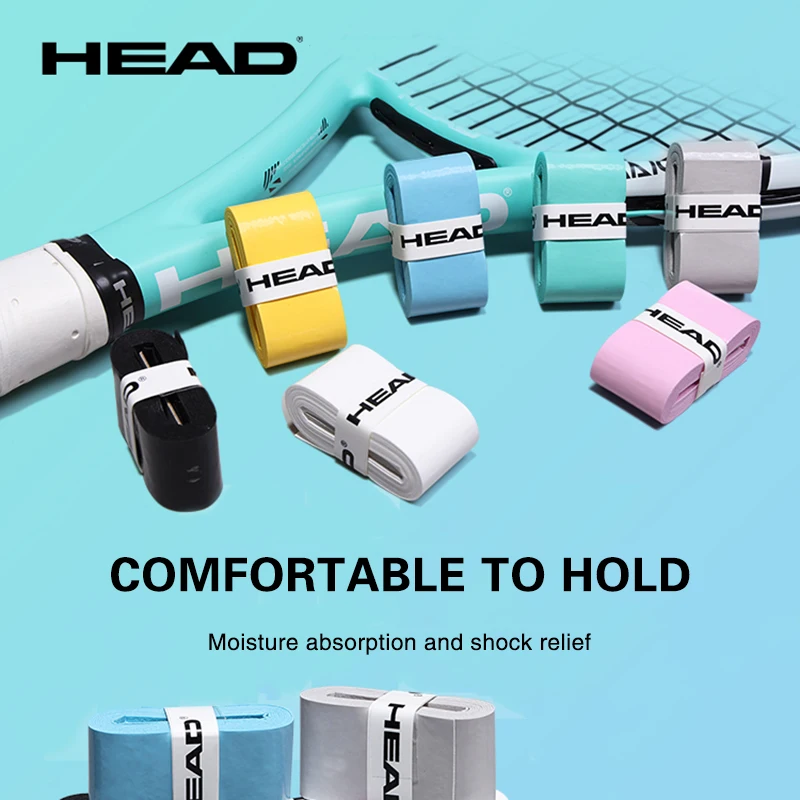 12Pcs Head Original High Quality Tennis Overgrip Badminton Grips Anti Slip Sweat Absorption Padel Racket Tape Tennis Accessories