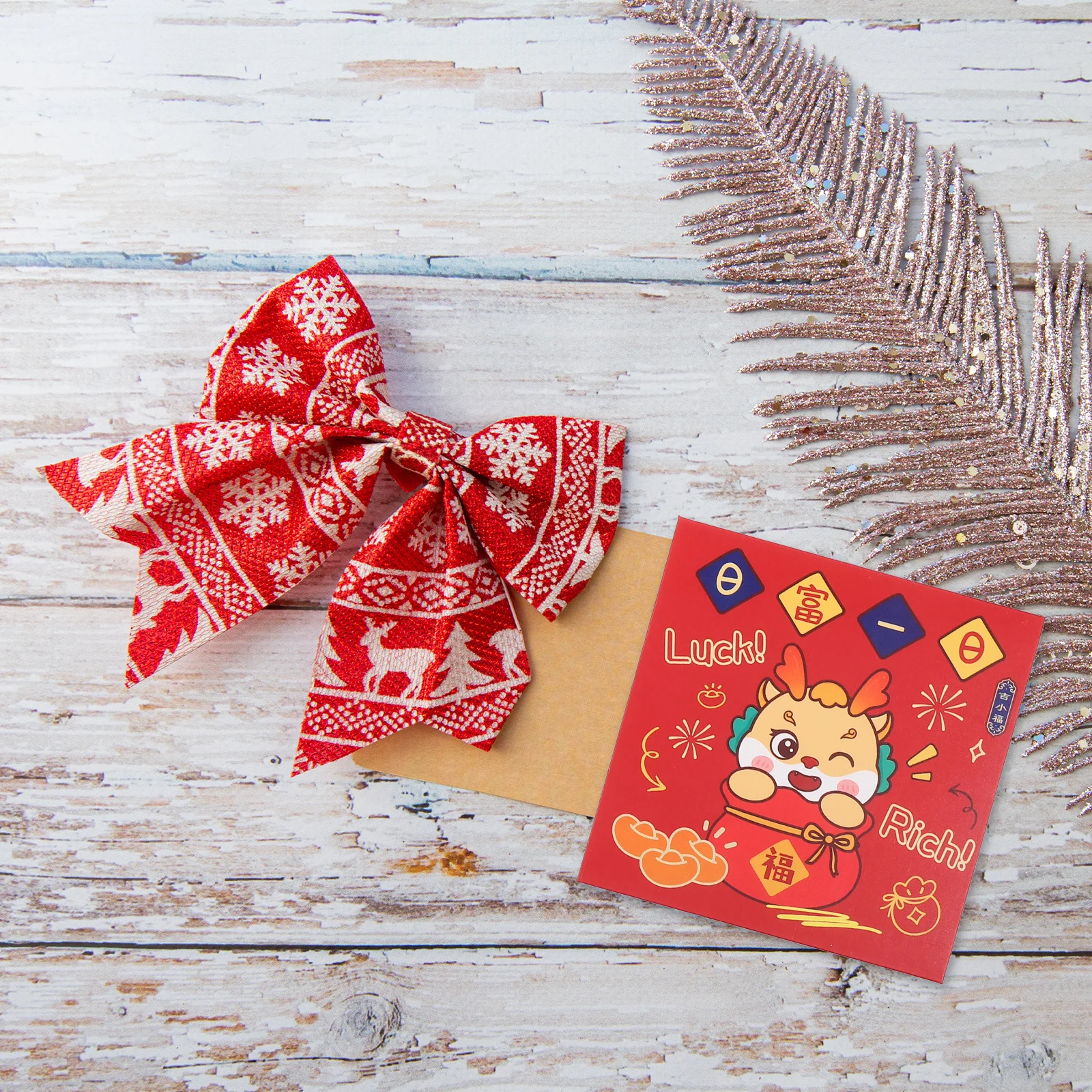 

6Pcs Year of Dragon Red Envelopes Cartoon Style Chinese New Year Lucky Money Bags Spring Festival Paper Red Packets