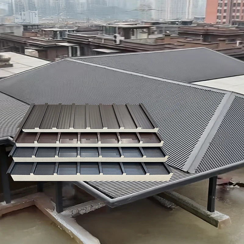

Great Wall Double-Layer Insulated Aluminum Roof Tile Large Panel Polyurethane Sunrooms Insulation for Energy Efficiency