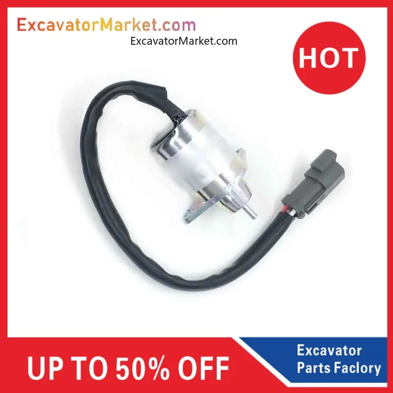 

For Excavator Excavator For YANMAR For HYUNDAI R60-5/7 Flameout Switch Flameout Motor Triangular Plug