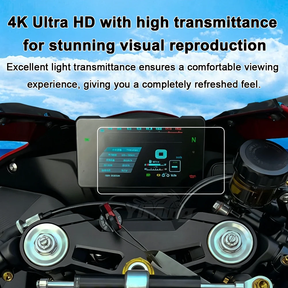 Motorcycle Tempered Glass Screen Protector Cluster Scratch Protection Film Fit For KOVEMOTO 450 RR Rally 525 800 X 32RR 321RRS
