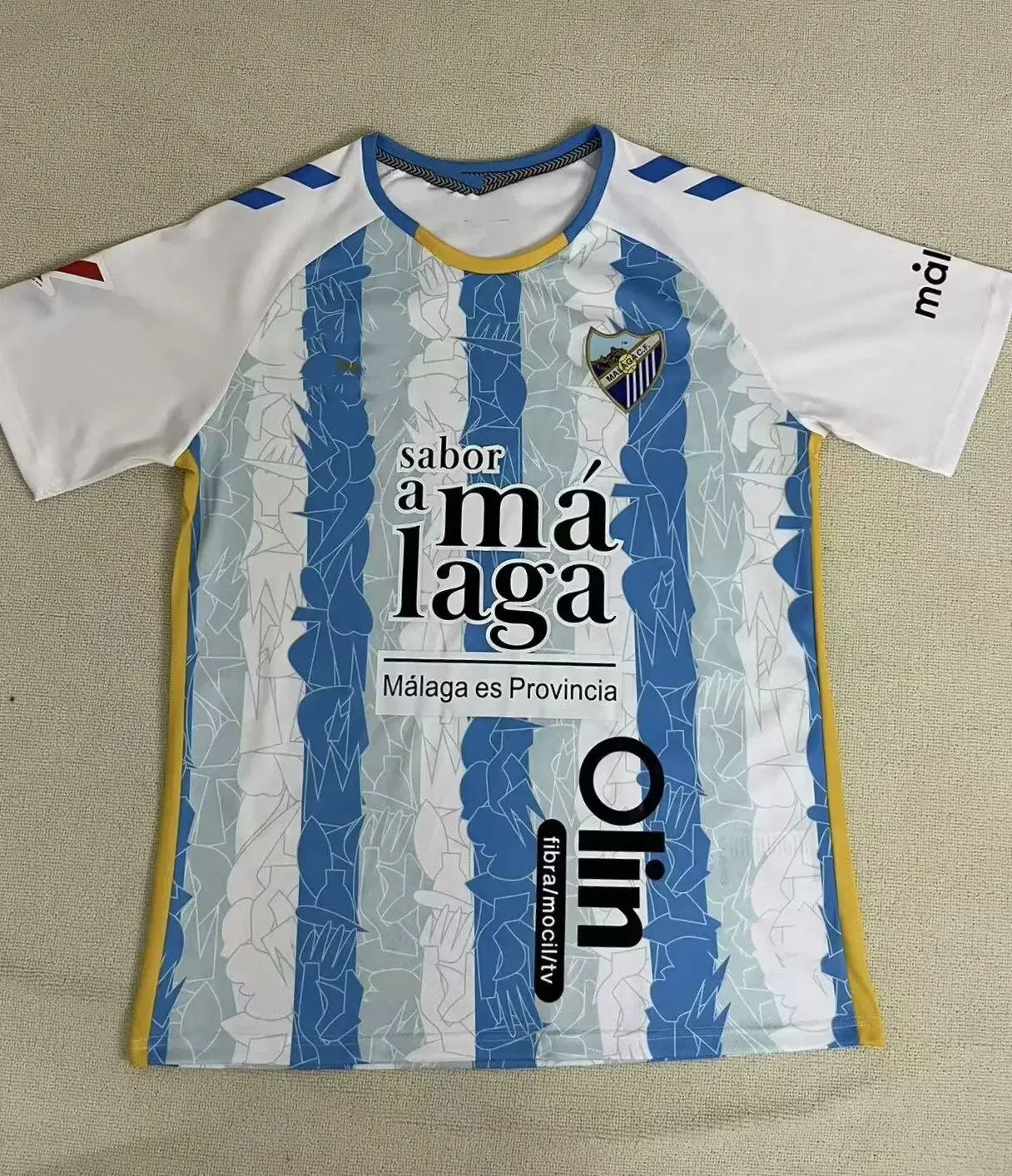 

Malaga Jersey Home and Away T-shirt Men's Women's Sports 3D Printed Tshirt Children's Short-sleeved Summer T-shirts Tops