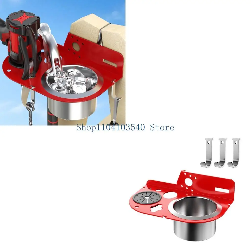 02DC Practical Aluminum Tool Storage Solution For Painters Electricians And Home Repairs