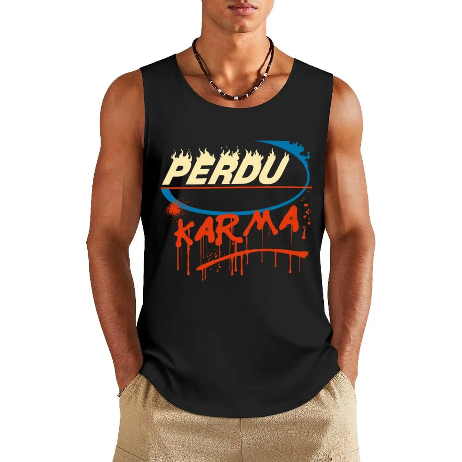 

Perdu Karma Tank Top sleeveless shirts sleeveless man shirts T-shirt for fitness t shirt gym