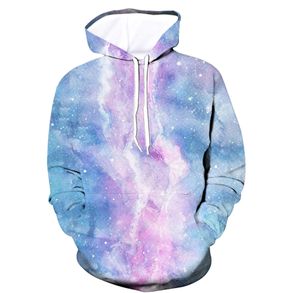 3D Colorful Tie-Dye Print Men's Women's Hoodies Creative Personality Design Long Sleeve Tops Fashion Simple Daily Casual Clothes