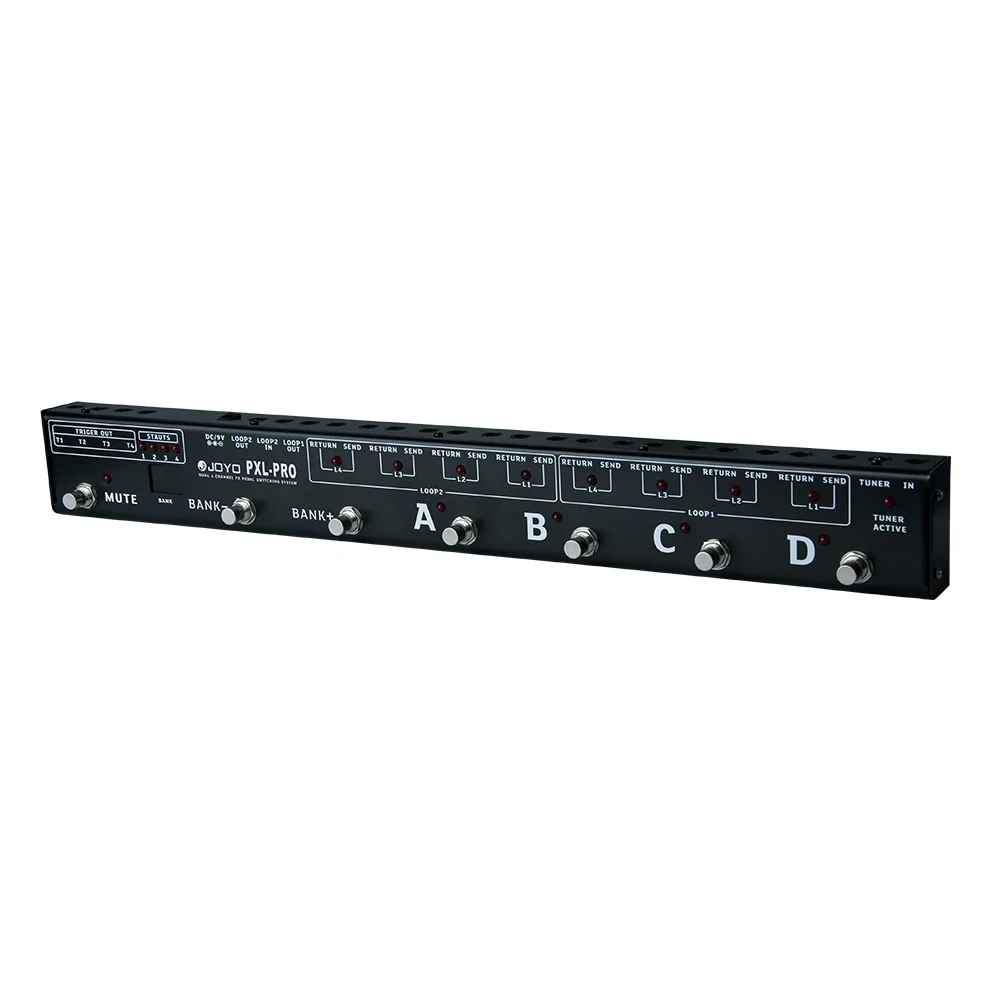 JOYO PXL Series PXL-8/PRO Foot Pedal Controller 8 FX Loop High Switching Speed and Low Switching Noise Footswitch Controller