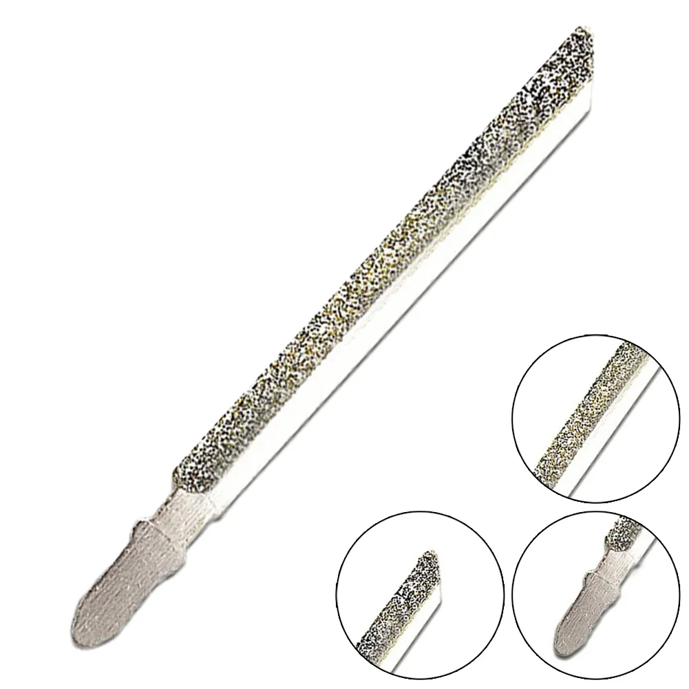 Accessories Jigsaw Blades Silver T-shank 1pcs 4Inch Cutting On Fiberglass Diamond Coated For Granite Tile Cutting