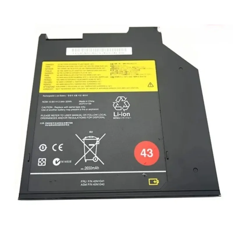 

Аккумулятор для ноутбуков 10.8V 32Wh 45N1040 45N1041 для T400 T400S T500 R400 R500 W500 T420S T410S T430S