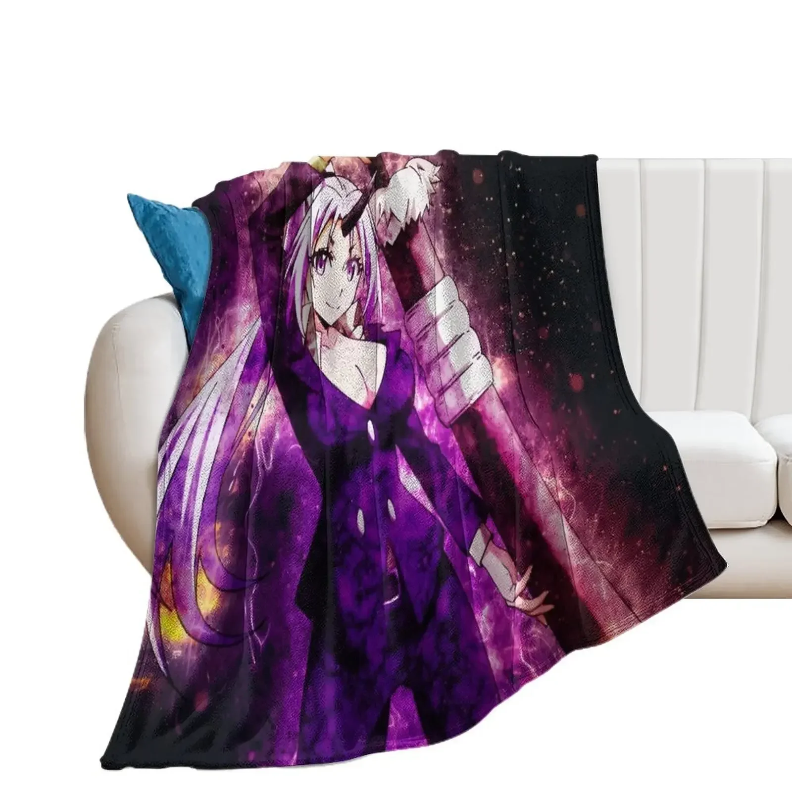 Shion That Time I Got Reincarnated Slime Throw Blanket Baby funny gift Bed linens Decorative Sofas Blankets