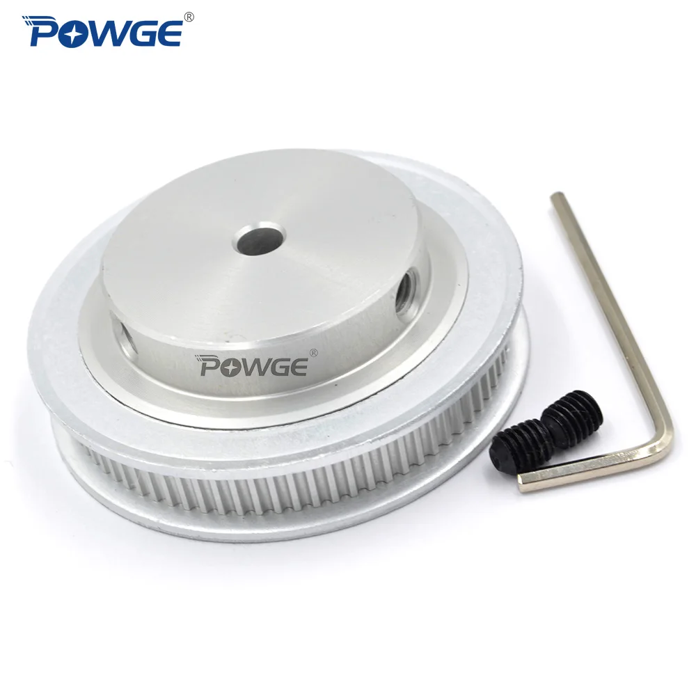 POWGE 80 Teeth 2M 2GT synchronous Pulley Bore 5/6/6.35/ 8/10/12mm for width 6mm 2MGT Timing Belt GT2 pulley Belt 80Teeth 80T