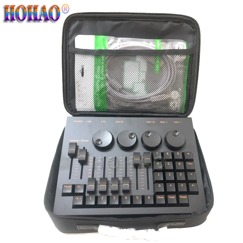 2024 New Hot Mini Command Wing Console With Handbag Small Size Powerful Function Top Quality Factory On Sales Disco Dj Lighting