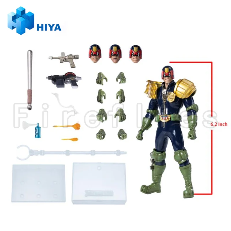 1/12 HIYA figura de acción de 6 pulgadas exquisita Super serie Judge Dredd Anime colección modelo de juguete
