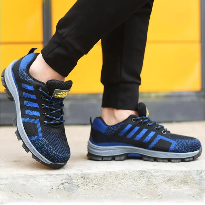 High Quality Unisex Indestructible Shoes Men and Women Steel Toe Cap Work Safety Shoes Puncture-Proof Boots Non Slip Sneakers