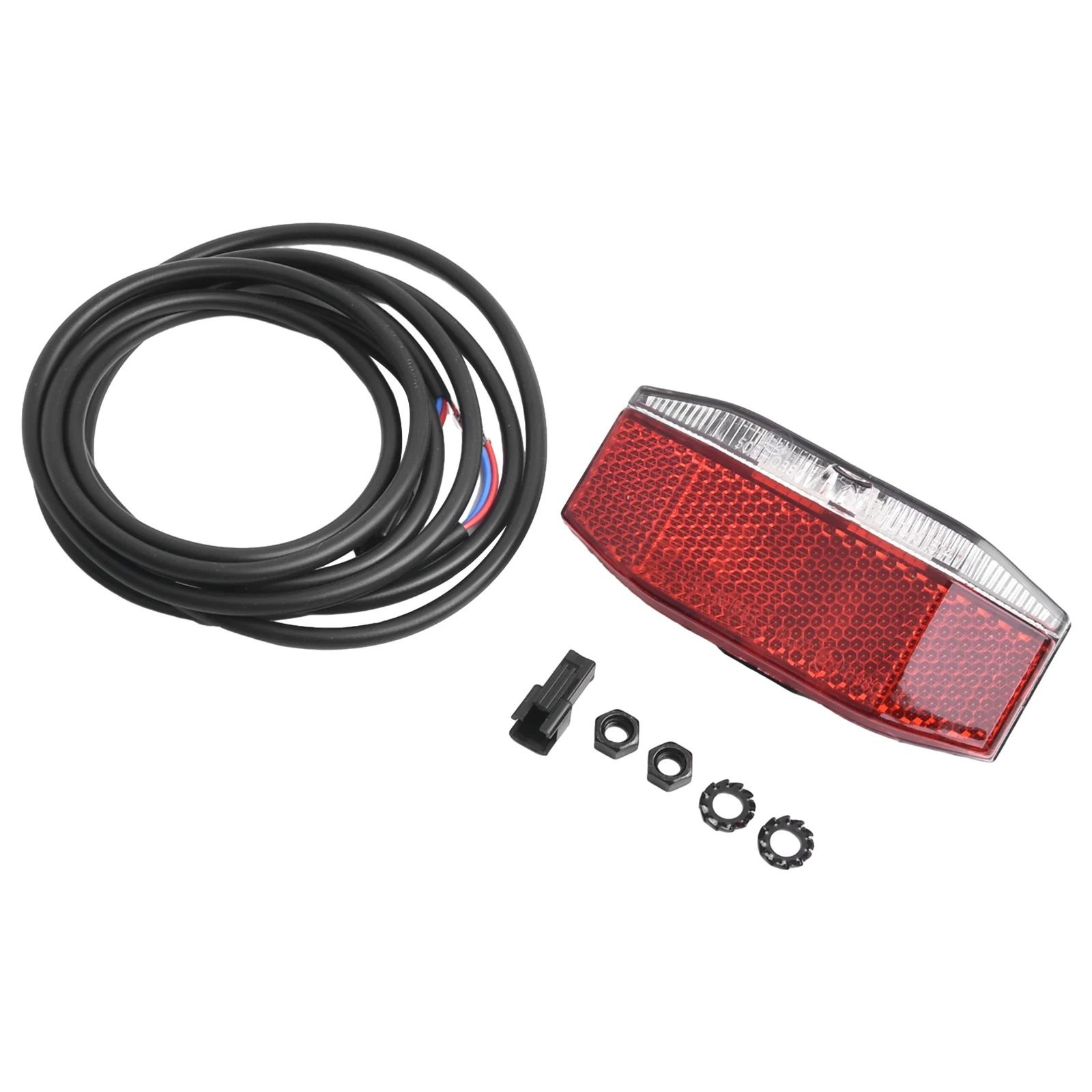 

Задний фонарь для электровелосипеда, задний фонарь для электрического велосипеда, вход 6 В-48 В, светодиодный фонарь с велосипедным отражателем, задний фонарь для электрического велосипеда