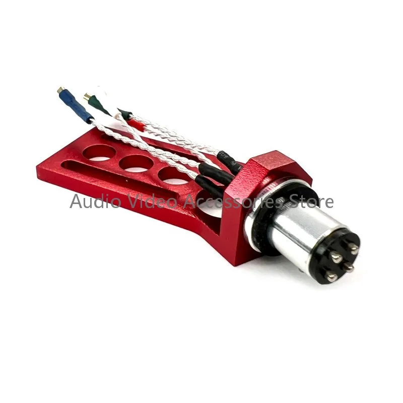 Cartucho de liga de alumínio stylus suporte escudo com fio prata pura esterlina para plataforma giratória lp vinil record player acessório alta fidelidade