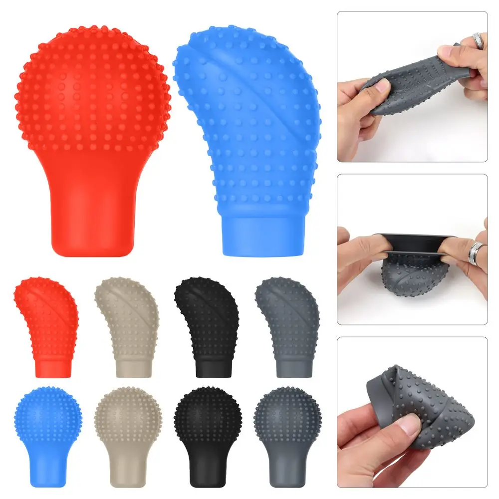 Non slip Car Handball Gearshift Head Protector Silicone Handbrake Case Gear Shift Knob Cover