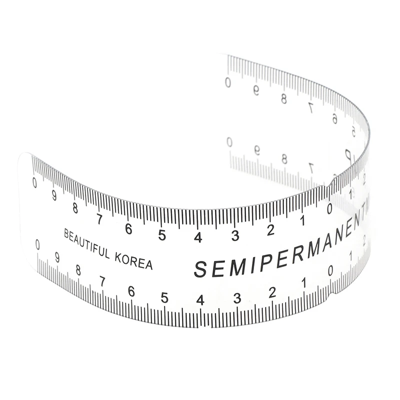 أدوات قياس مسطرة دليل مكياج شبه دائمة عالمية استنسل الحواجب #4