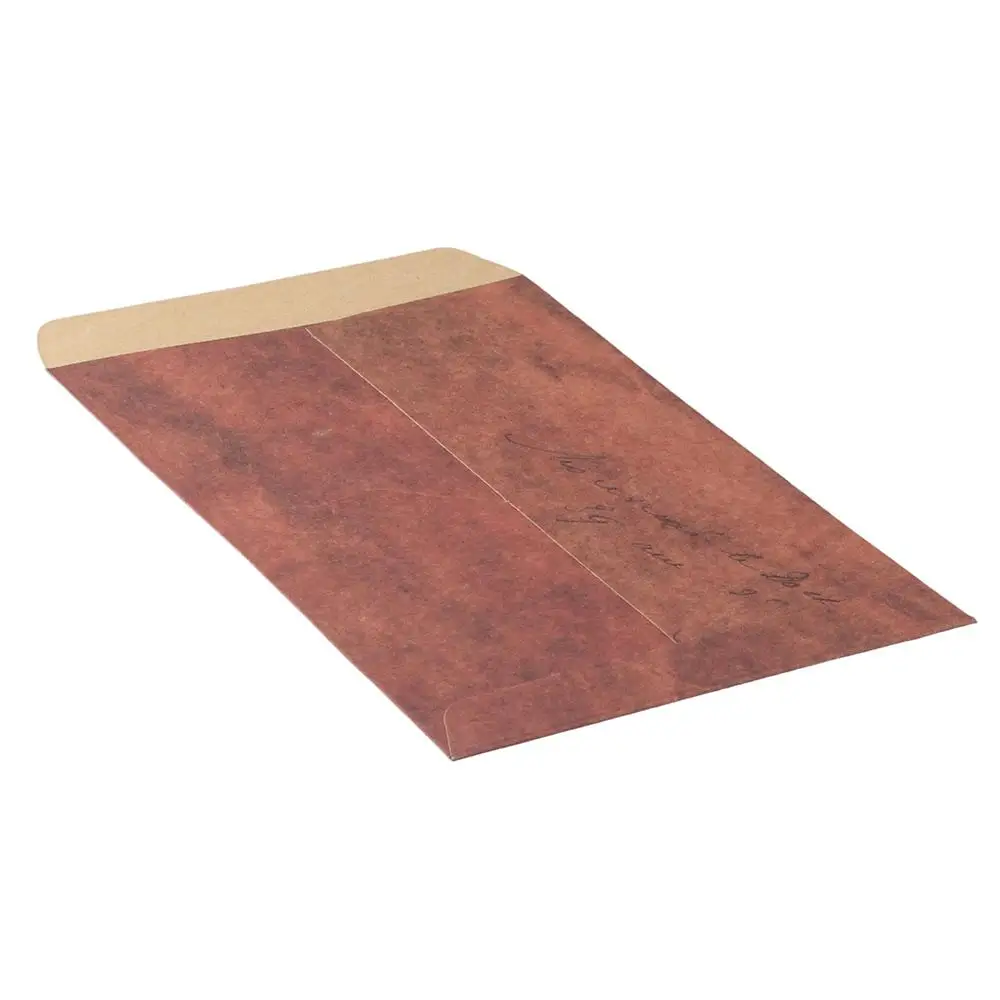Multipurpose Kraft Paper Retro Style Kraft Paper Envelope 6.1* 4.3 * 0.01 Inches Red Brown Letter Postcard Gift Office